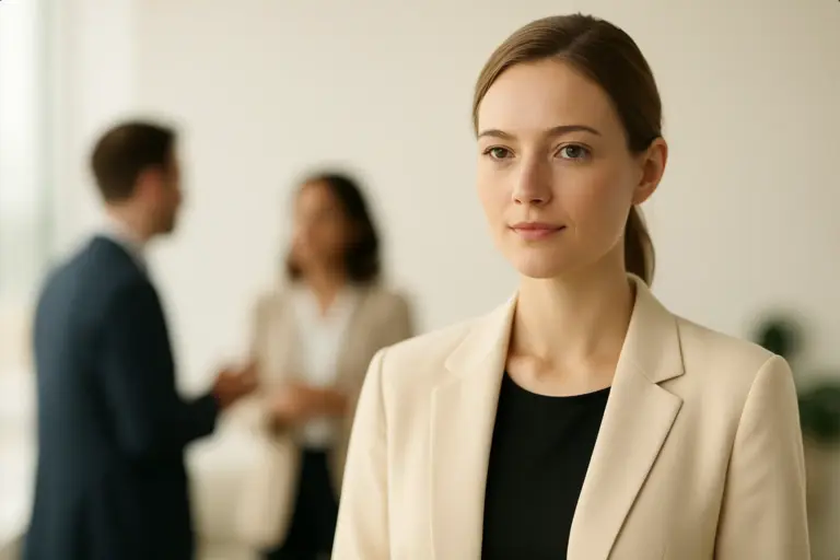 Eine Situation im Büro: Alibis und Ausreden für Jobs und Beruf.